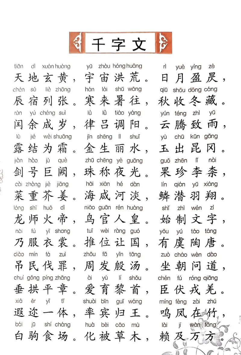 千字文  第1张