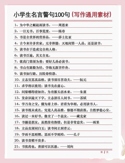 名言警句大全集,名言警句大全集,智慧与启示的宝库 第1张 名言警句大全集,名言警句大全集,智慧与启示的宝库 第1张