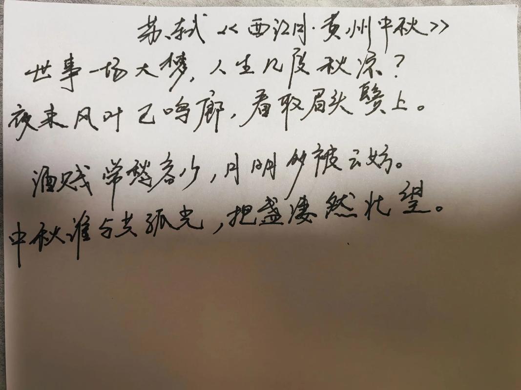 西江月--中秋  第1张