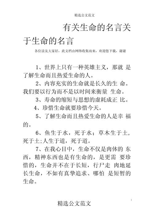 关于生命的名人名言，生命的名人名言，珍惜生命，追求卓越。  第1张