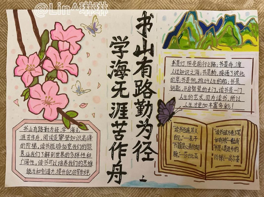 读书手抄报内容，读书手抄报内容精选标题，，书香四溢，知识之旅——我的读书手抄报内容分享。  第1张