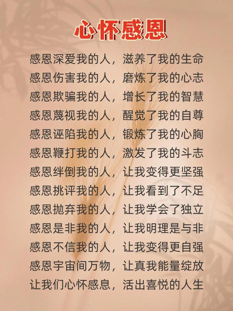 感恩的名言,感恩的名言,心怀感激,珍惜当下。 第1张 感恩的名言,感恩的名言,心怀感激,珍惜当下。 第1张