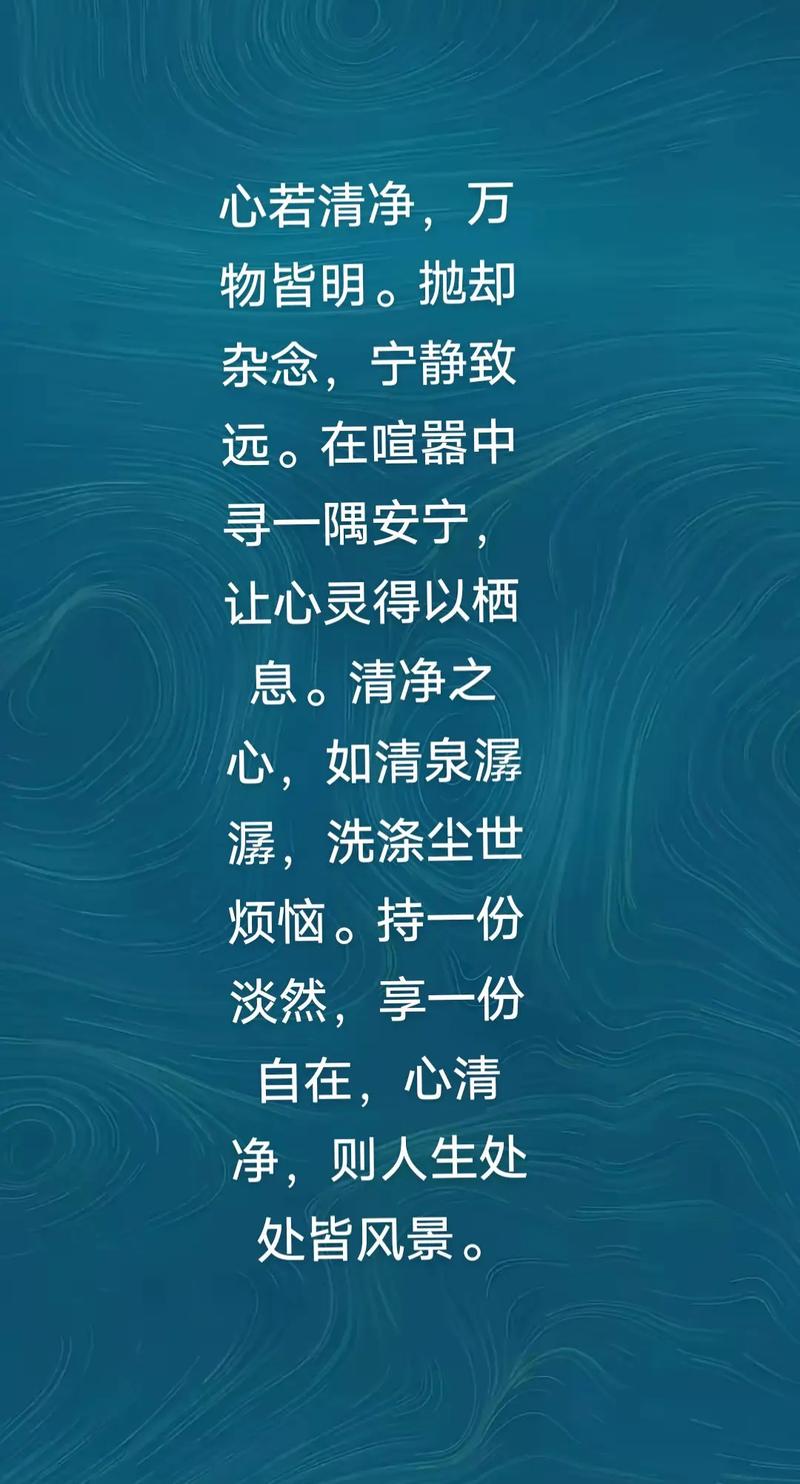 禅语静心的句子，禅语静心，感悟生活的句子  第1张