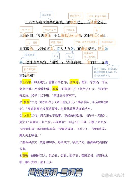 《世说新语》原文 译文  第1张