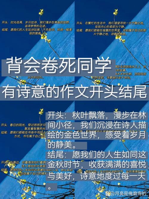 唯美惊艳的开头结尾，唯美惊艳的开头与结尾  第1张