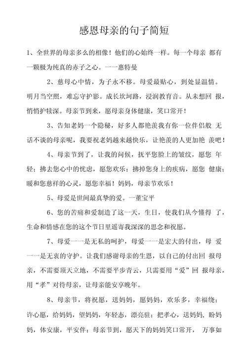 母亲节到了,15段感恩母亲的句子 第1张 母亲节到了,15段感恩母亲的句子 第1张
