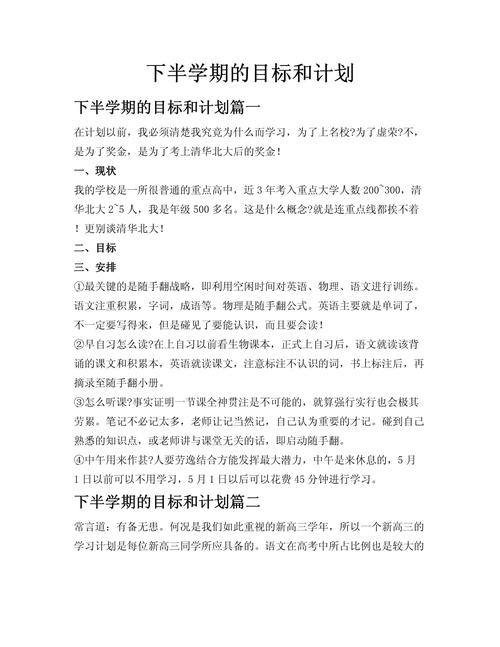 制定实现目标的行动计划  第1张