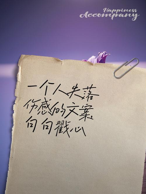 弄丢一个人的伤感说说  第1张