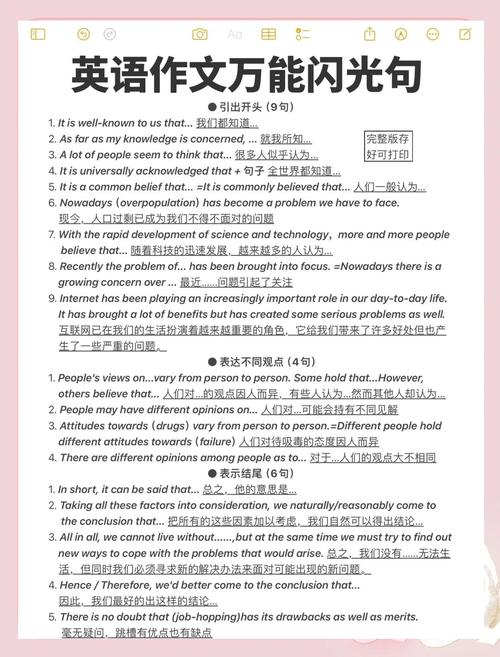 干货丨近十年高考50个英语作文金句沉淀，高三必备  第1张