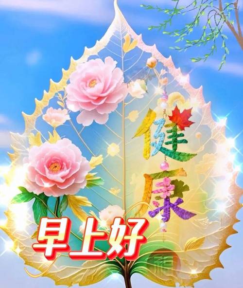 早安吉祥：笑得开心，玩得自在，过得幸福，活得健康，早上好！  第1张