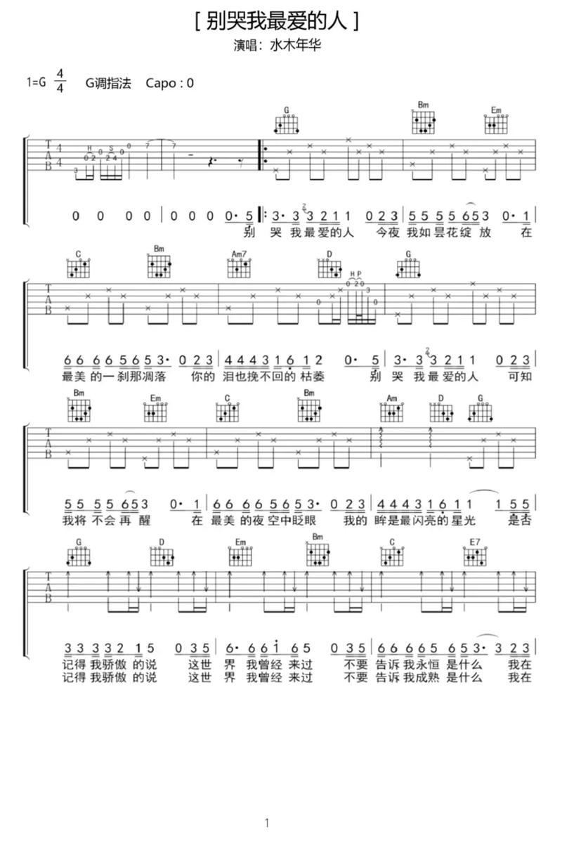 别哭，我最爱的人  第1张