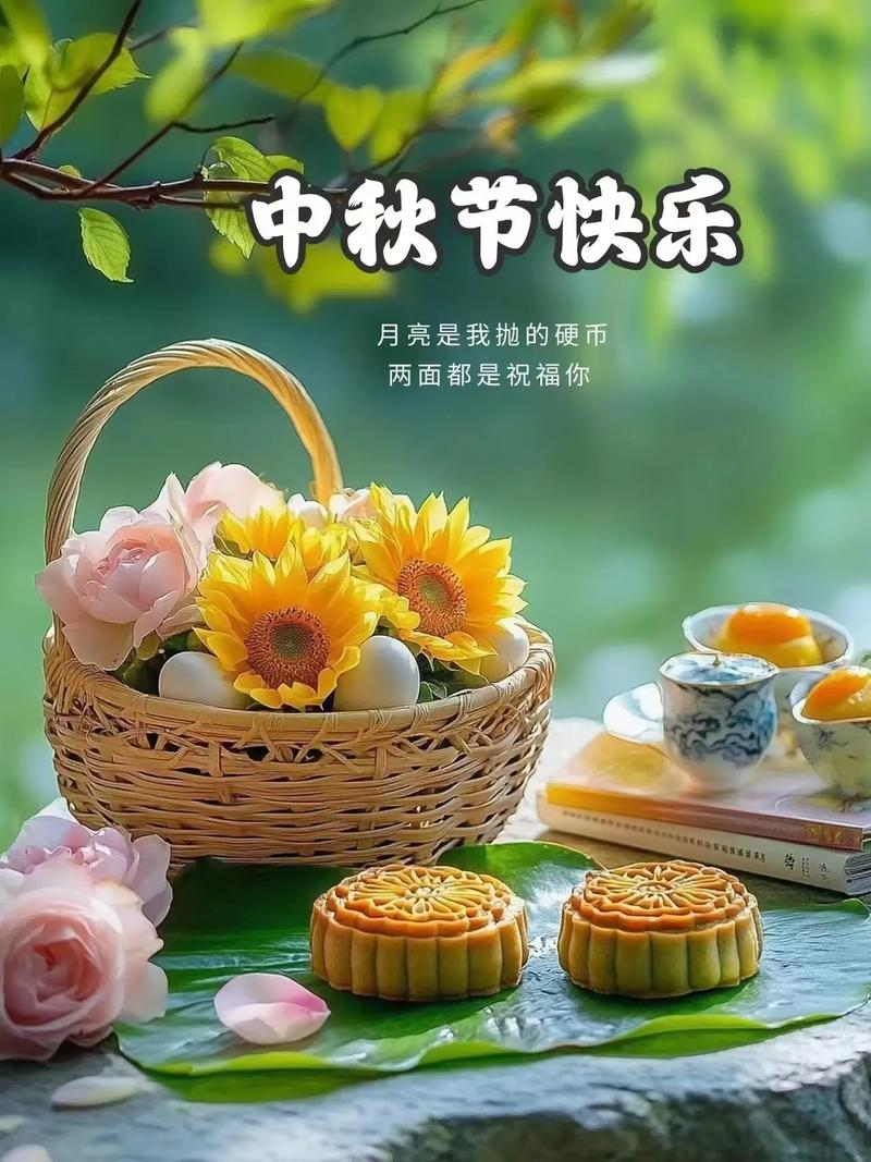 今日中秋丨花好月圆日，阖家团圆时，祝你中秋快乐！  第1张