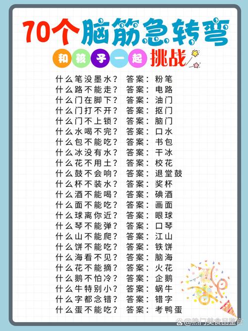 脑筋急转弯大全及答案（第一期）  第1张