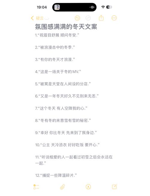 适合冬天发的朋友圈文案  第1张