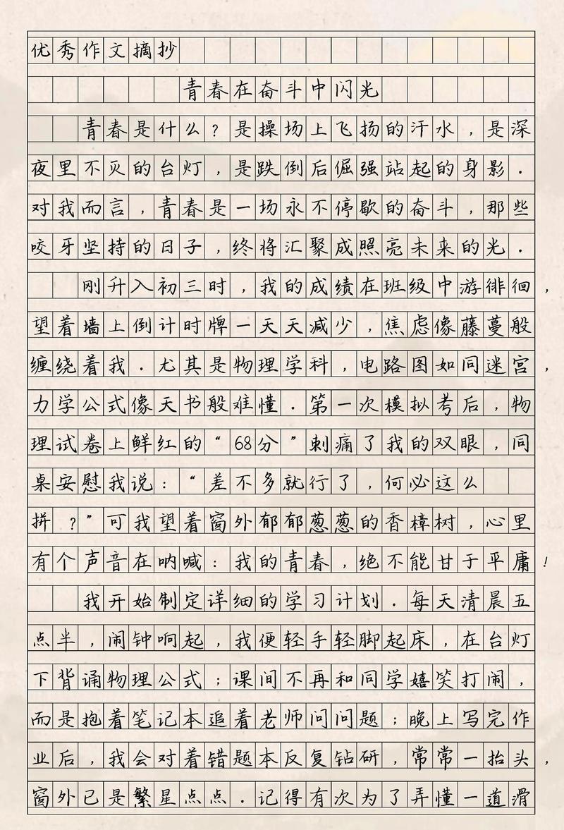 青春因拼搏而精彩作文700字  第1张