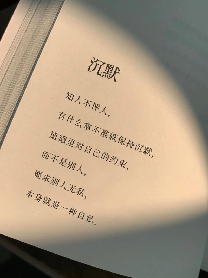 最高级的修养，是学会沉默  第1张