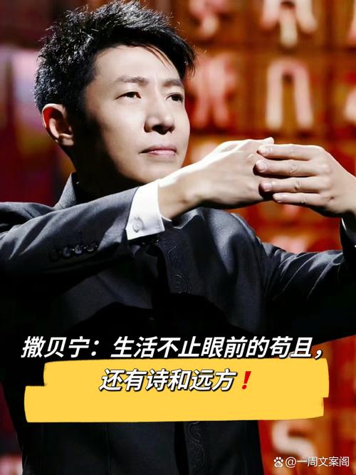 撒贝宁：用奋斗书写人生！  第1张
