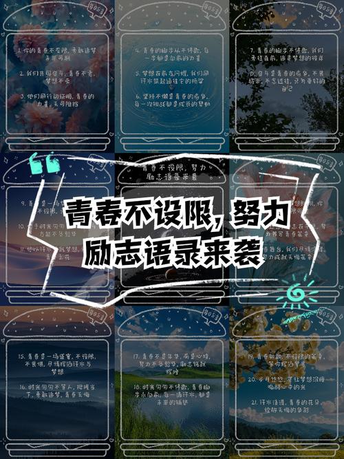 奋斗青春，立志成功（励志青春名言警句）  第1张