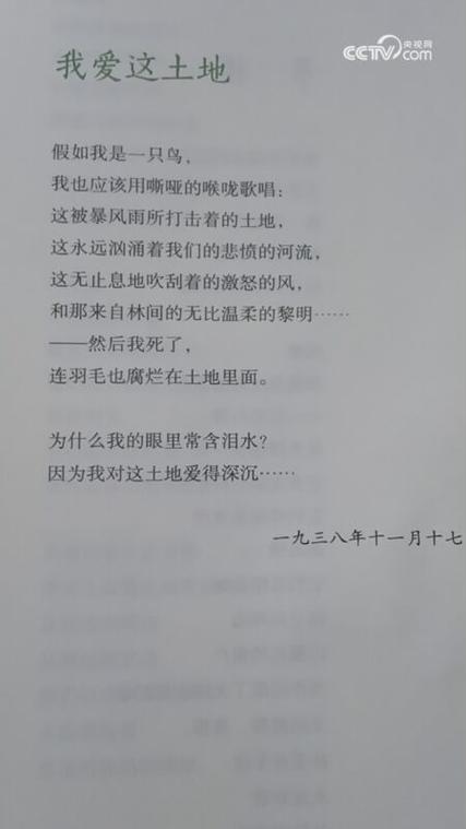 《我爱这土地》（艾青）丨那些年，我们一起读过的课文  第1张