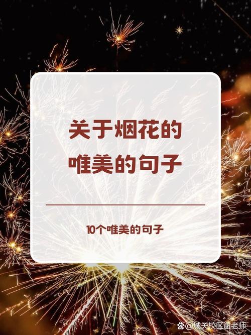 夜景唯美文案：烟花绽放在夜空，像是群星落入尘世间  第1张