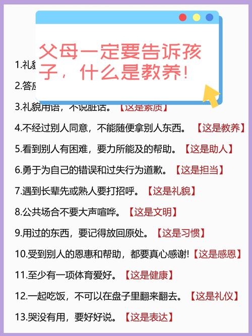 家庭教育言谈礼仪系列一：孩子需要学会的文明礼貌用语  第1张