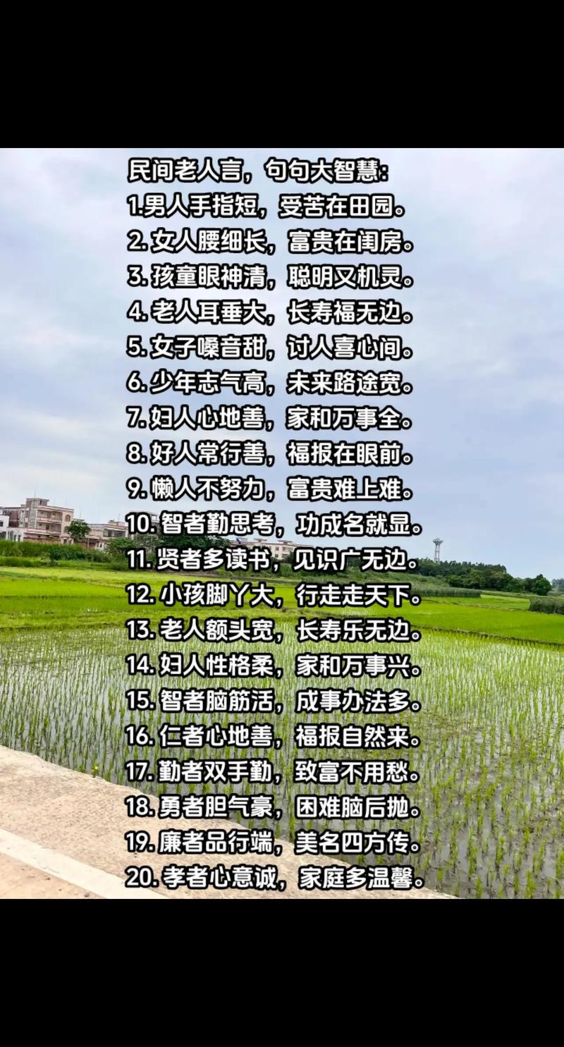 流传千古的民间谚语俗话（八十八）  第1张