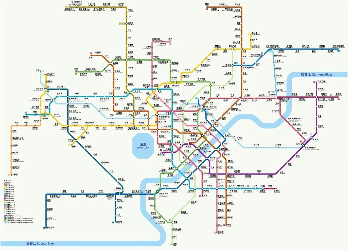 杭州地铁二路线图(杭州目前有几条地铁线路啊)  第1张