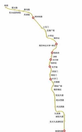 南京地铁3号线全程(南京3号地铁线全长多少公里分多少站点)  第1张