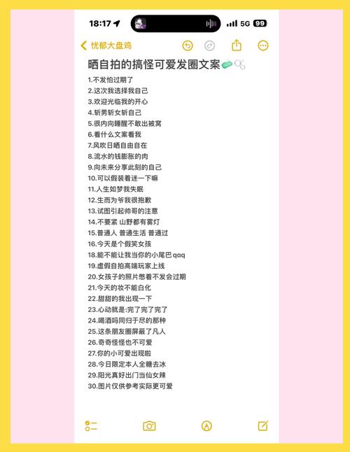 30句朋友圈晒自拍用的高质量文案 第1张 30句朋友圈晒自拍用的高质量文案 第1张