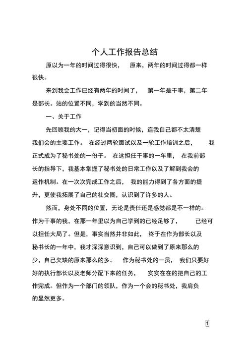适合各种场合的个人工作情况报告 第1张 适合各种场合的个人工作情况报告 第1张