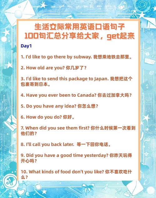 超实用英语口语100句,每天练10句,1个月后能和老外“狂飙”英语 第1张 超实用英语口语100句,每天练10句,1个月后能和老外“狂飙”英语 第1张