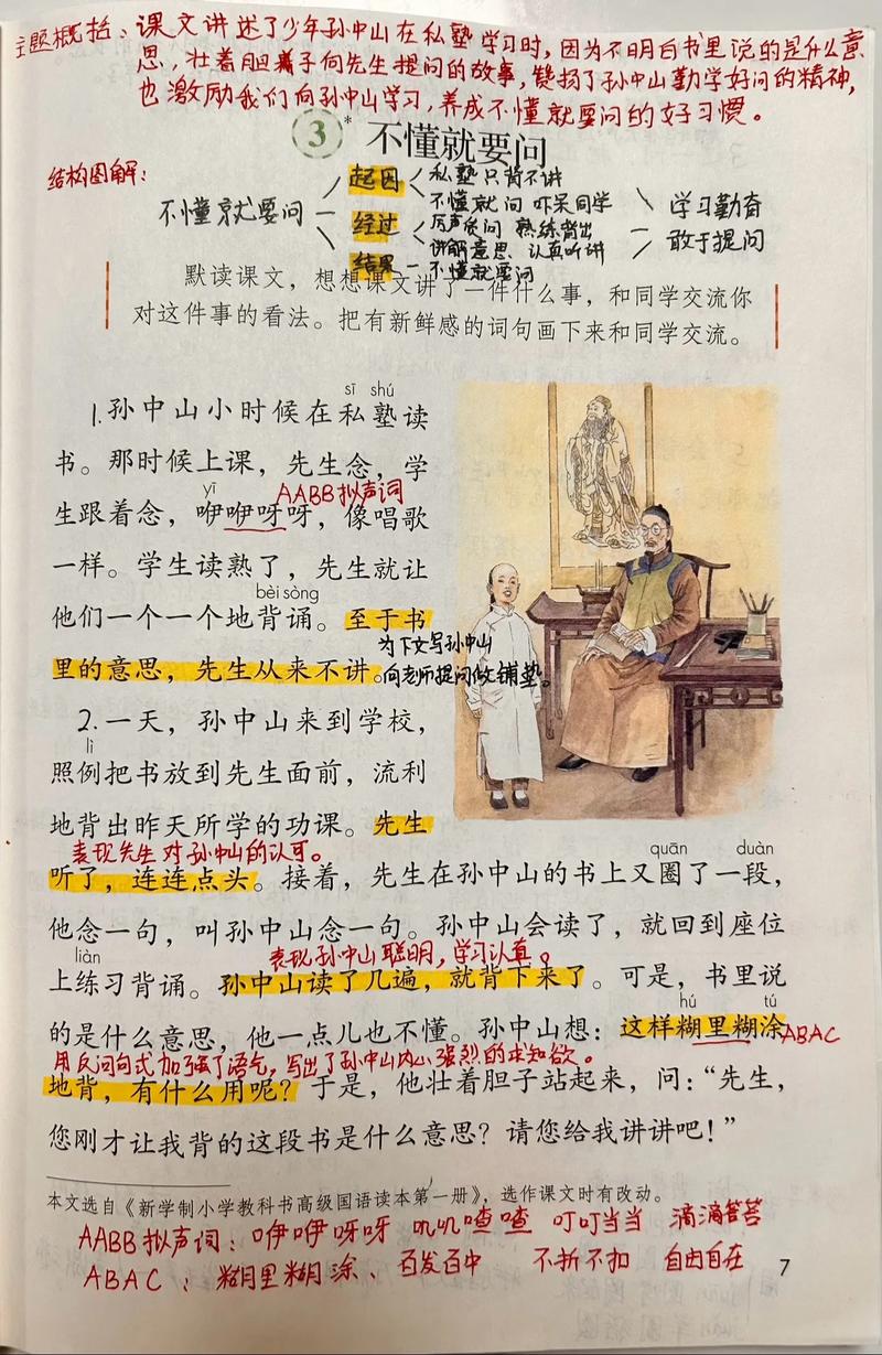 部编版小学语文三年级(上)《不懂就要问》预习全解 第1张 部编版小学语文三年级(上)《不懂就要问》预习全解 第1张