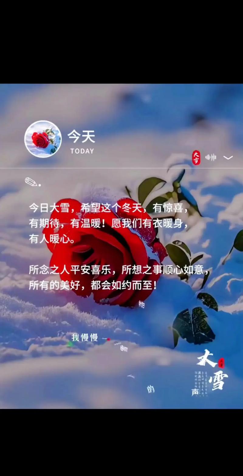 大雪节气祝福语短信诗词句大全 最新大雪文案简短心情 第1张 大雪节气祝福语短信诗词句大全 最新大雪文案简短心情 第1张