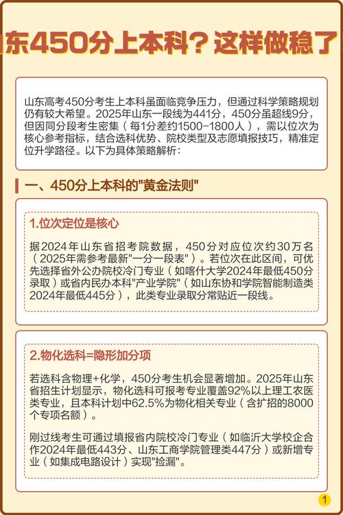 2025山东高考450分左右能报考上哪些大学 第1张 2025山东高考450分左右能报考上哪些大学 第1张