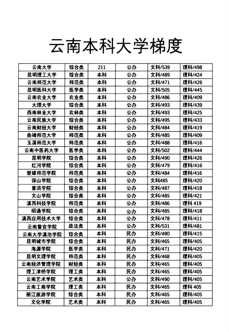 云南高考历史类排名55000-56000位次能上什么大学(2026) 第1张 云南高考历史类排名55000-56000位次能上什么大学(2026) 第1张