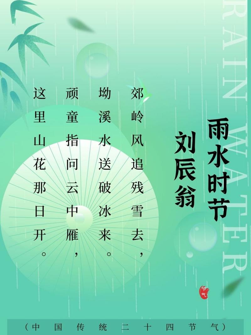春雨古诗词200句【雨水】  第1张