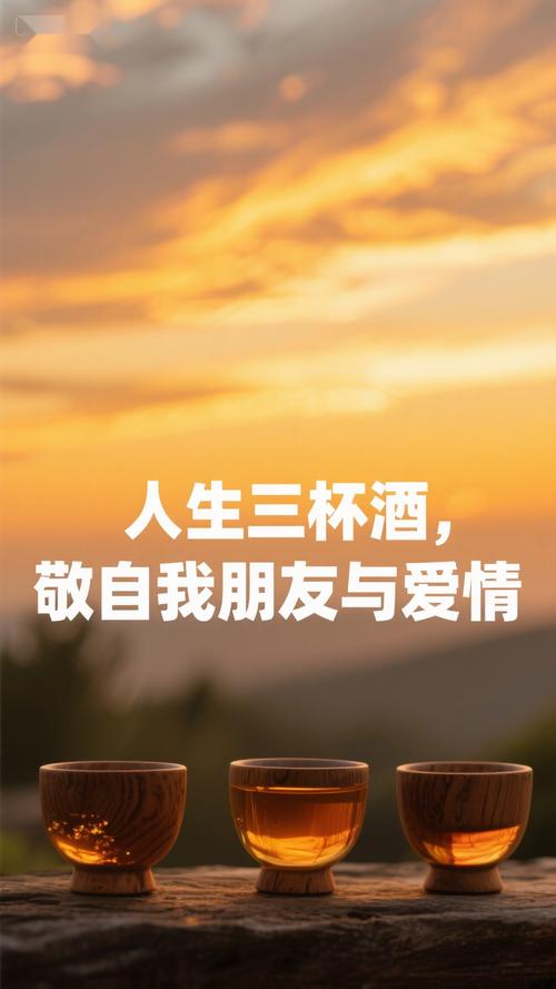 敬往事，待人生，敬往事，善爱情，三杯酒，余生不回头  第1张