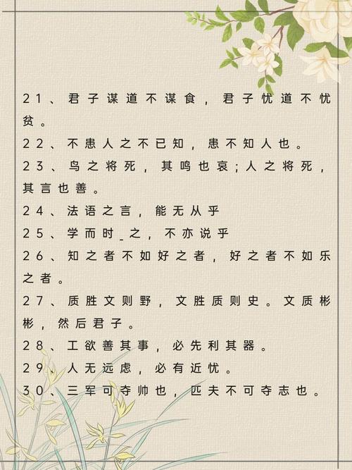 30句孔子最经典的名言,文言文解题关键,建议收藏!(附打印版) 第1张 30句孔子最经典的名言,文言文解题关键,建议收藏!(附打印版) 第1张