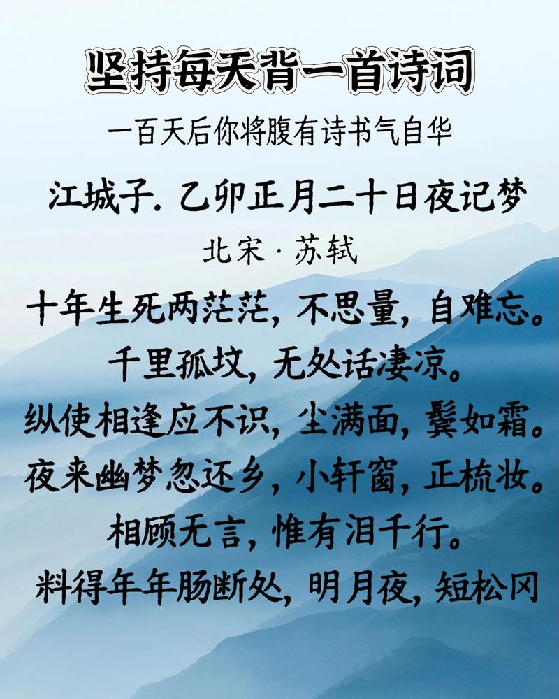 “不思量,自难忘”赏析 第1张 “不思量,自难忘”赏析 第1张