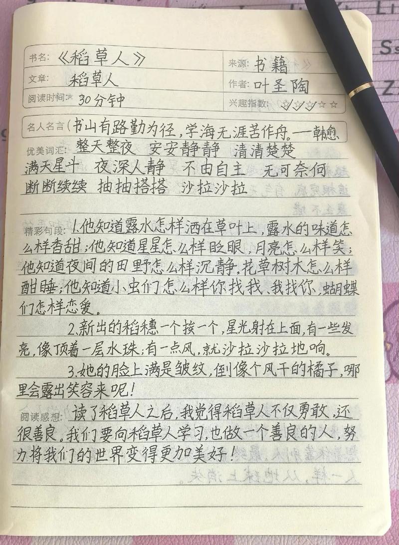 中学课外名著《稻草人》导读 第1张 中学课外名著《稻草人》导读 第1张