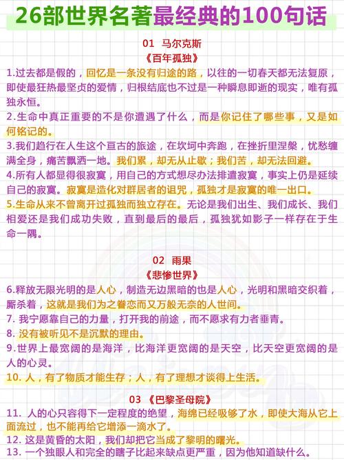 世界名著经典名言100句  第1张