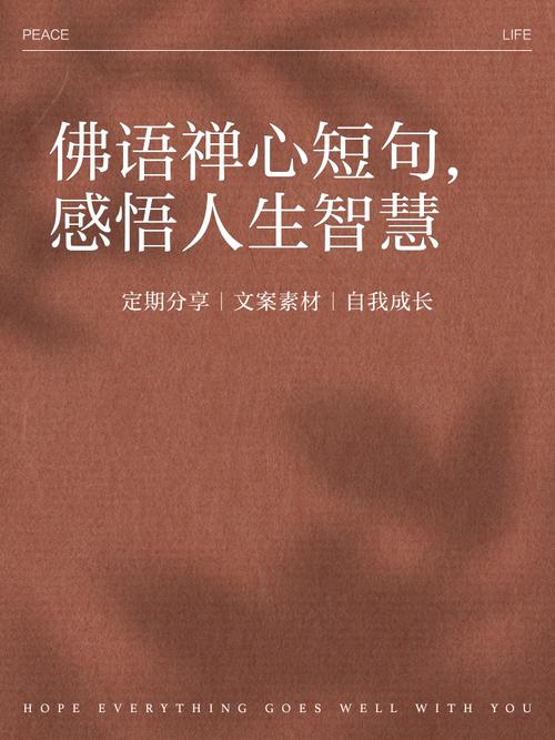 佛学人生感悟经典句子，句句精辟，充满人生智慧！  第1张