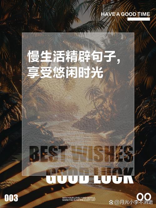 慢生活文艺气息的句子（享受慢生活的唯美句子）  第1张