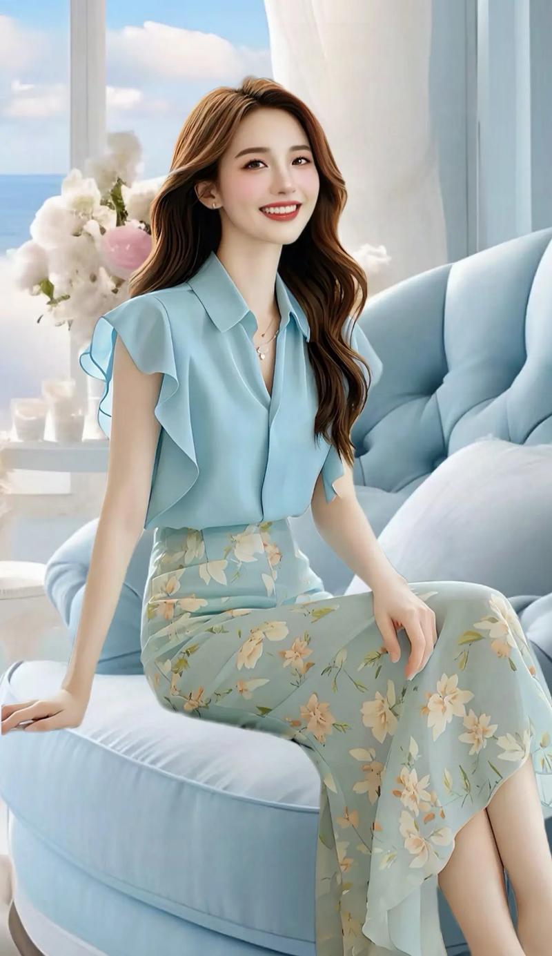 原创
  清新唯美的夏季穿搭，清爽不失淑女气质，真是美美哒 第1张
